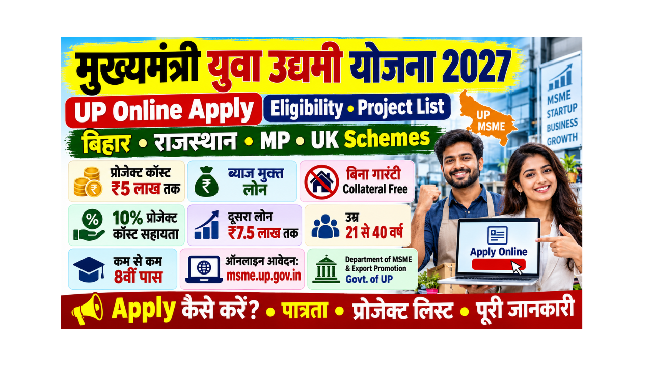 Silayi Machine Table Mukhyamantri Yuva Udyami Yojana 2027 UP Online Apply, Eligibility ...