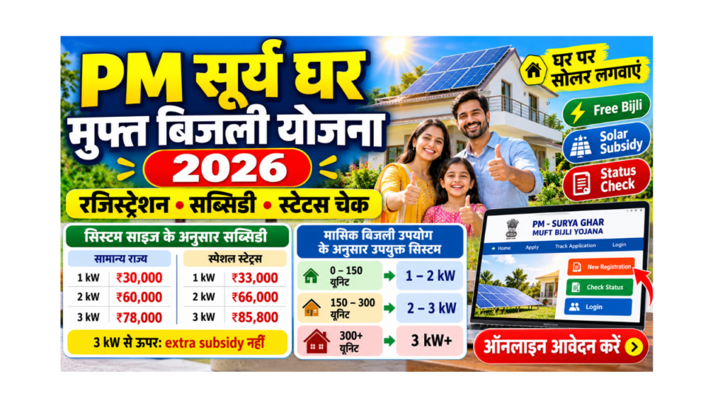 PM Surya Ghar Muft Bijli Yojana 2026 Registration